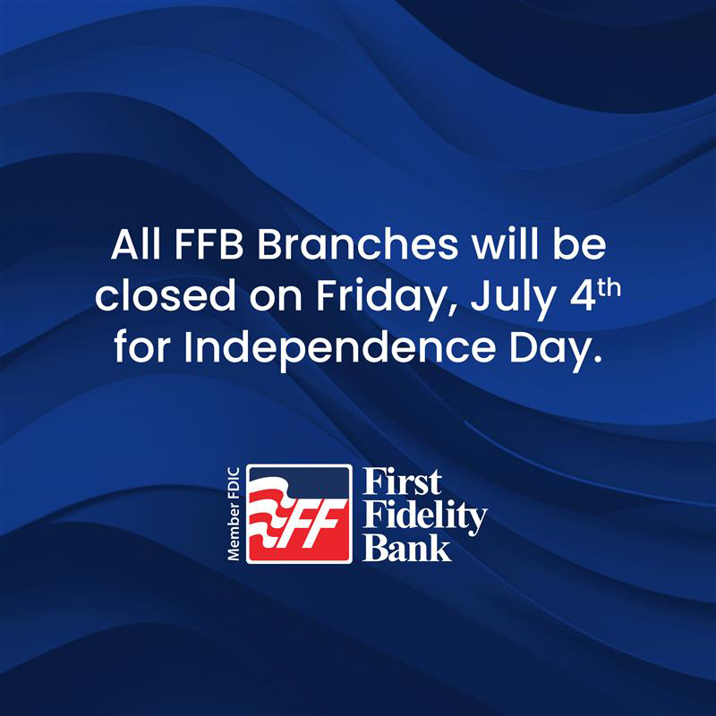 FFB will be closed on Friday, July 4th, in observance of Independence Day. 